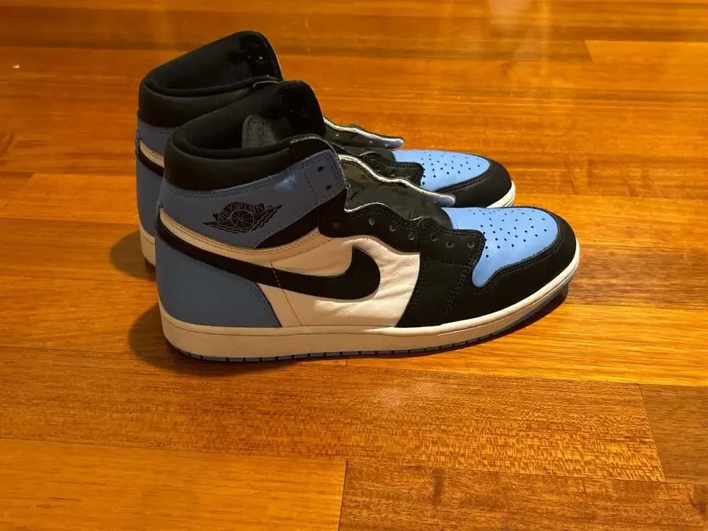 Nike Air Jordan 1 Retro High OG 'UNC Toe' University Blue/Black-White Size 12